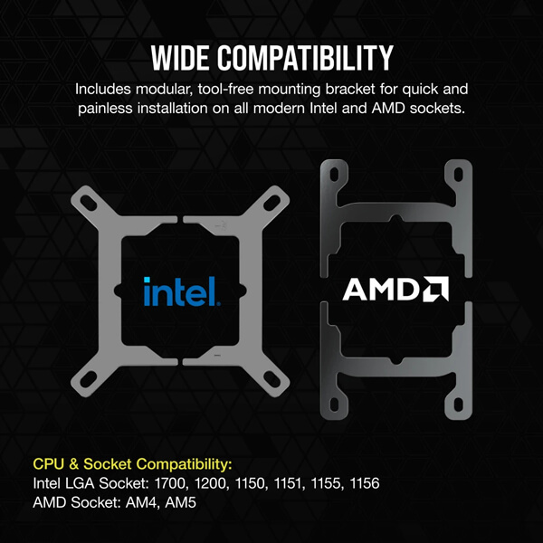 Corsair iCUE Link H170i RGB Black 420mm CPU Liquid Cooler